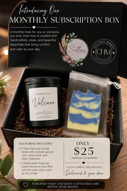 Monthly Soap/Candle Subscription Box